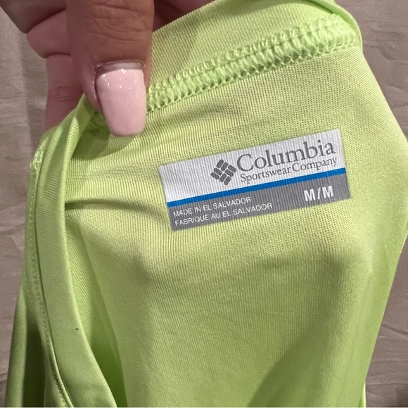 Columbia Performance Fishing Gear Lime Green Shirt - Picture 3 of 4